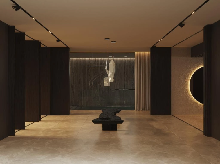 Architectural visualisation of the proposed entrance hall