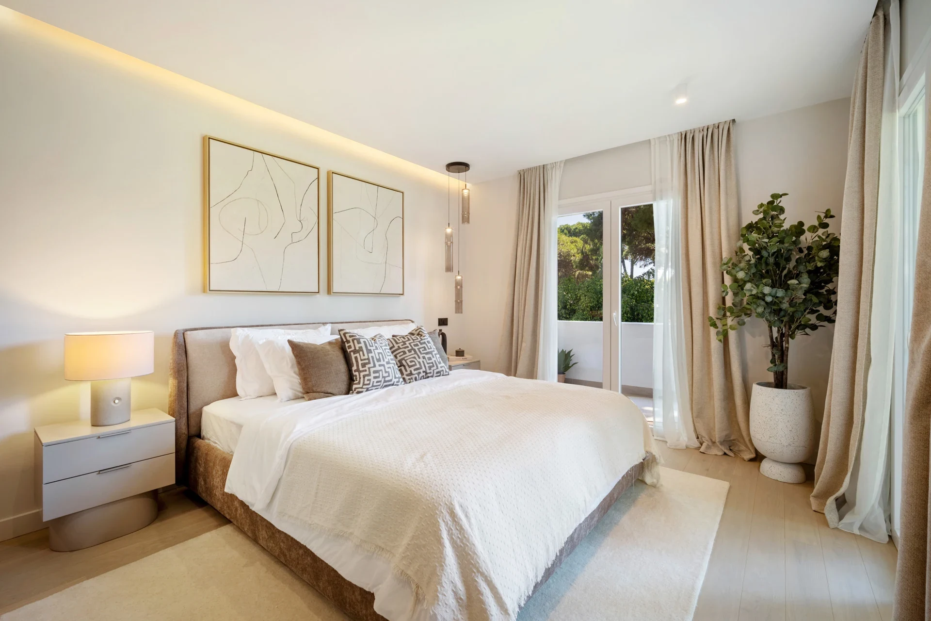 Principal bedroom with fitted storage