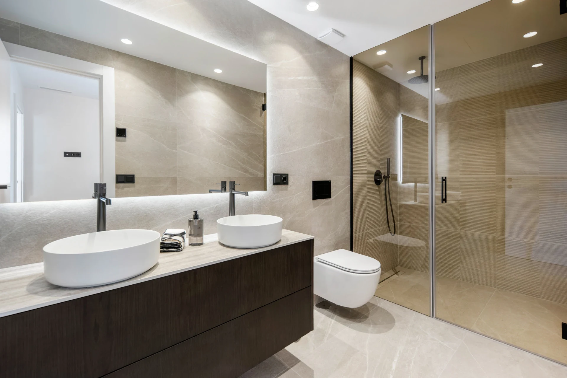 Bathroom with walk-in shower