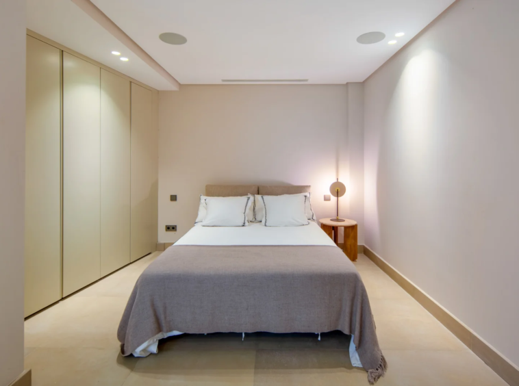 Lower-level guest bedroom