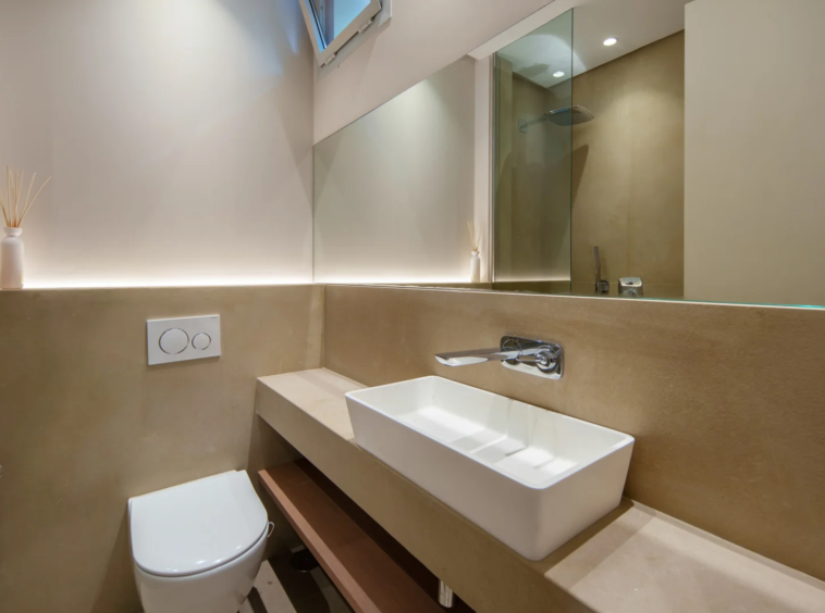 Contemporary guest bathroom