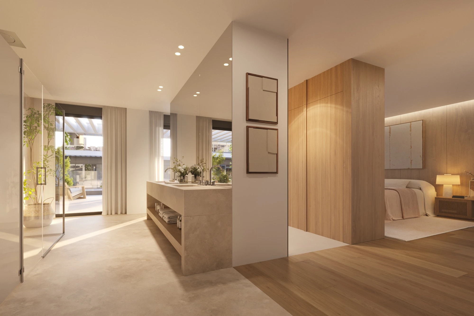 Illustrative contemporary bathroom