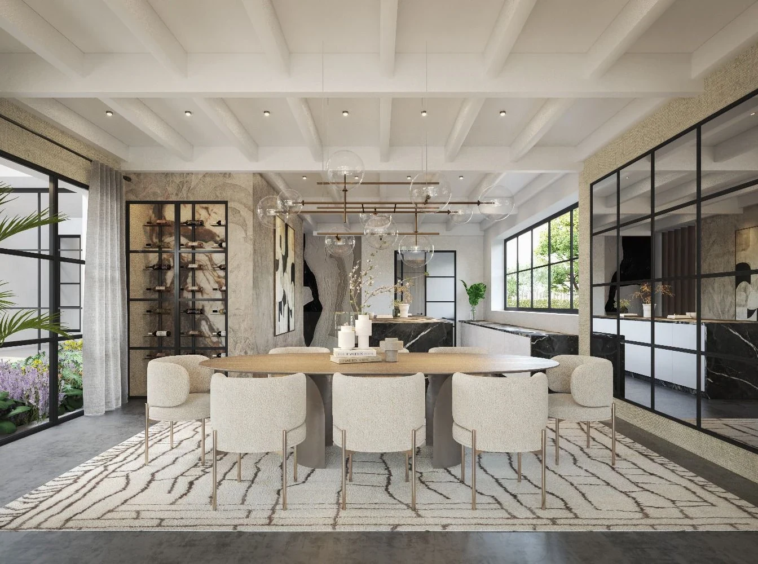 Proposed dining area in Nueva Andalucia – architectural visualisation