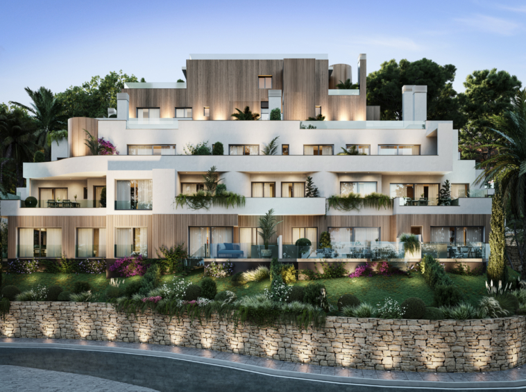 Architectural illustration of contemporary apartments in Rio Real