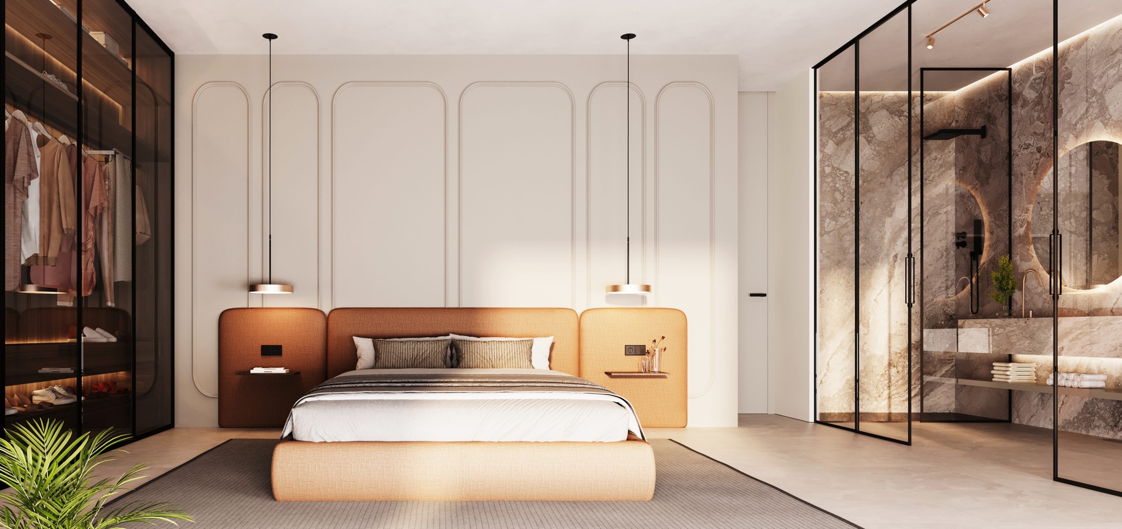 Representative bedroom visualisation