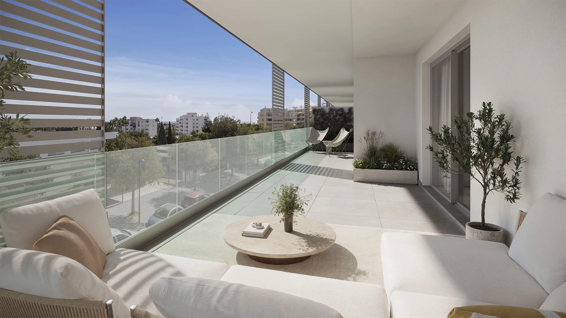 Illustrative apartment terrace in San Pedro de Alcantara