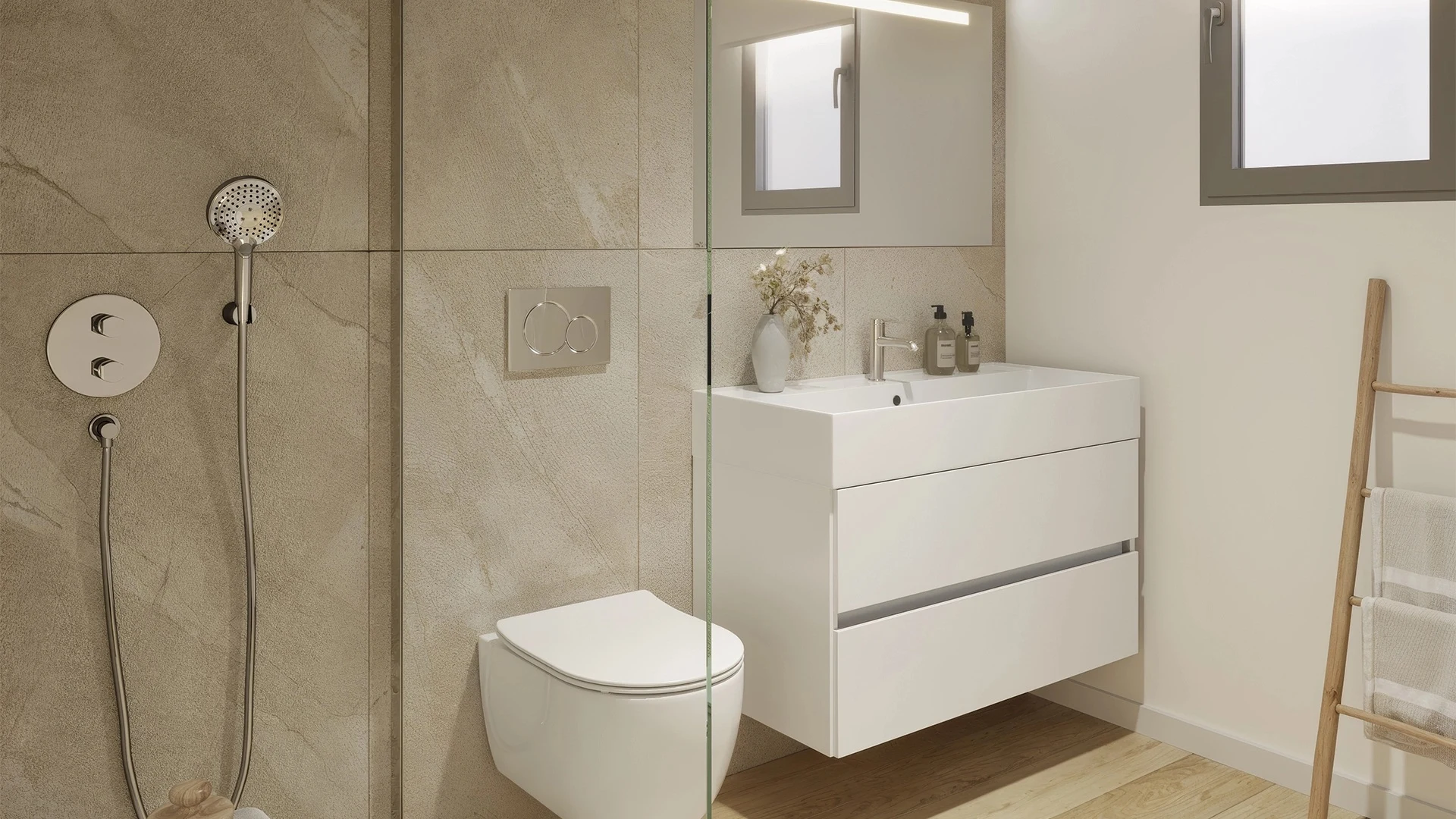 Illustrative contemporary bathroom in San Pedro de Alcantara