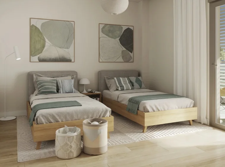 Illustrative twin bedroom in San Pedro de Alcantara