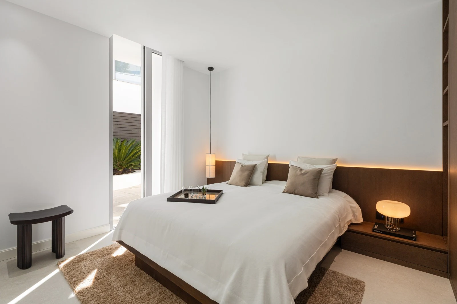 Guest bedroom with access to natural light