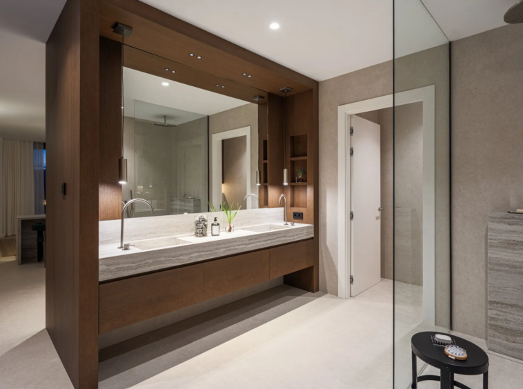 Bathroom with walk-in shower