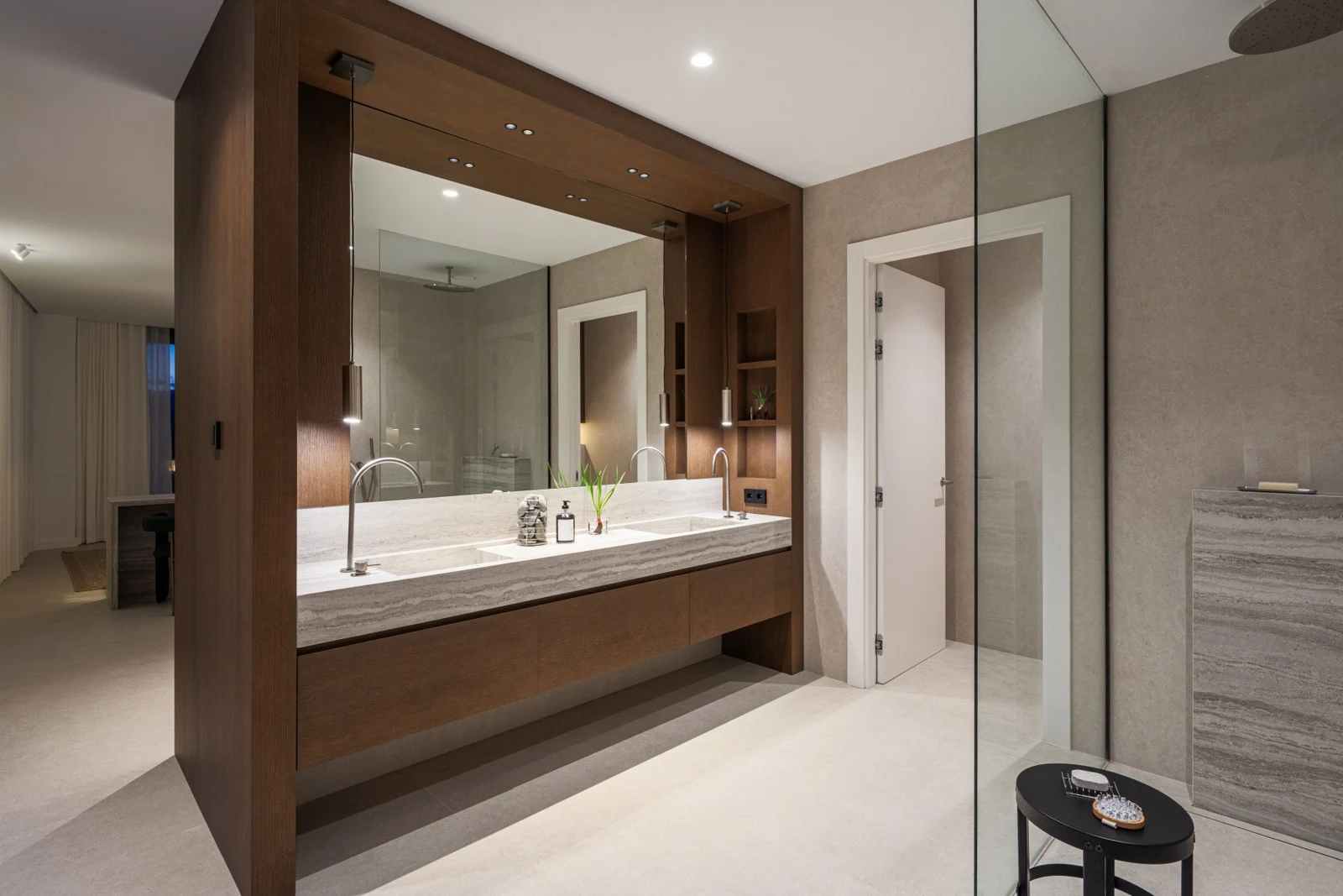 Bathroom with walk-in shower