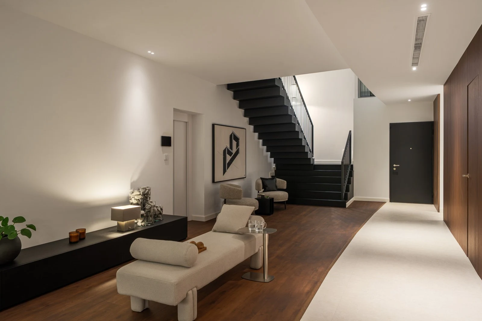 Entrance lounge beside the staircase