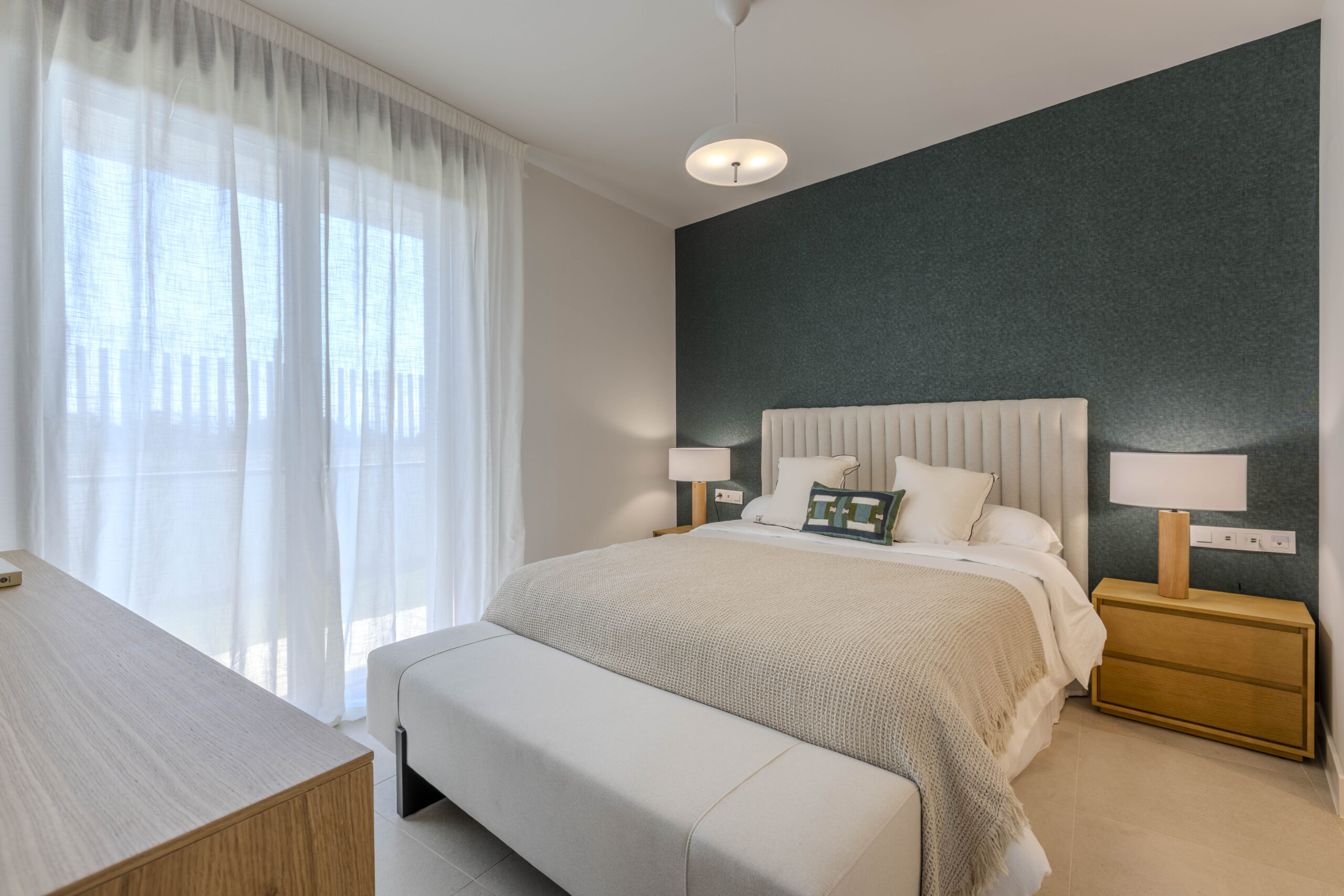 Representative furnished bedroom