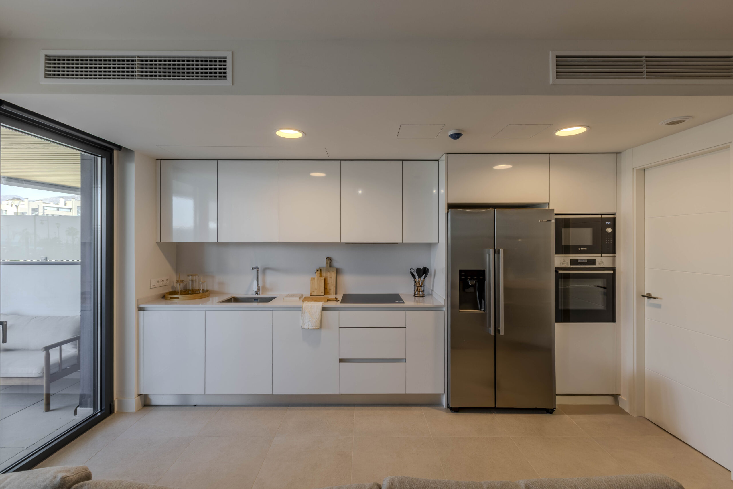 Fitted kitchen in a representative home