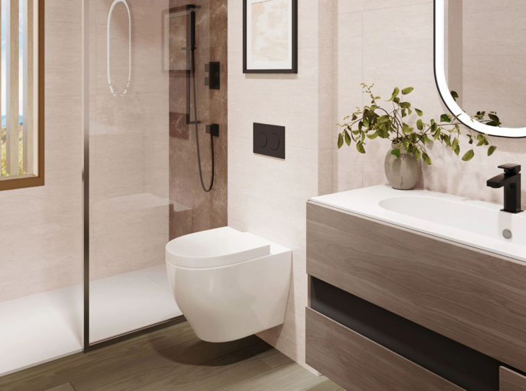Illustrative modern bathroom